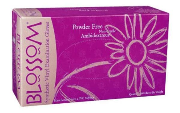 Blossom Vinyl Exam Gloves – Powder Free