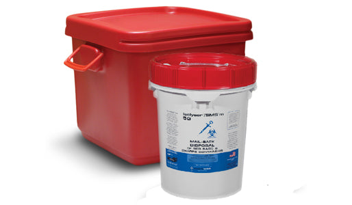 Mail-Back Red Bag Waste and Sharps Container Disposal