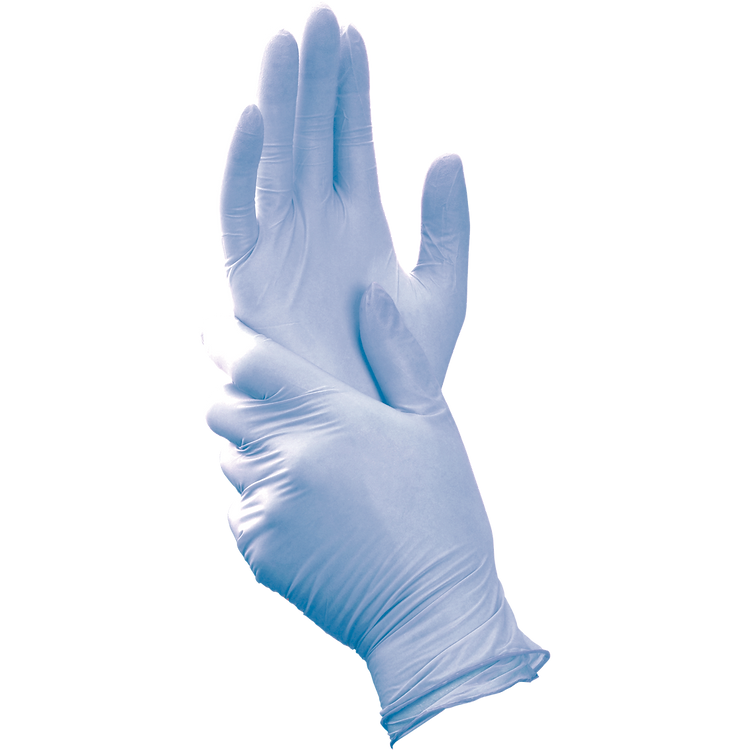 Blossom Lite Blue Nitrile Powder-Free Exam Gloves